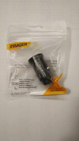 Автомобільний зарядний пристрій Essager USB/ Type-C