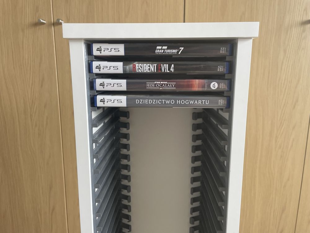 Stojak na płyty Playstation, Xbox, Blue-ray