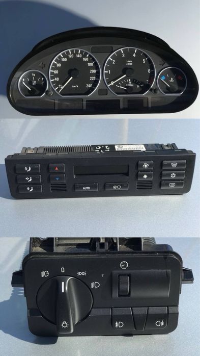 ‼️Педаль,блок света,климат,шлейф,магнитофон,пластик BMW E46 Е36 Е34 ‼️