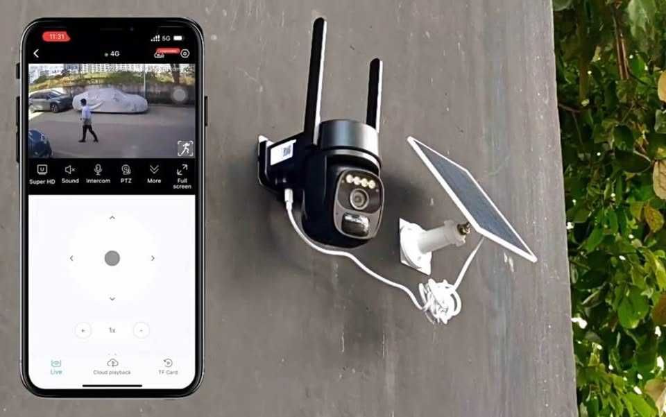 Câmera Wi-Fi com Painel Solar