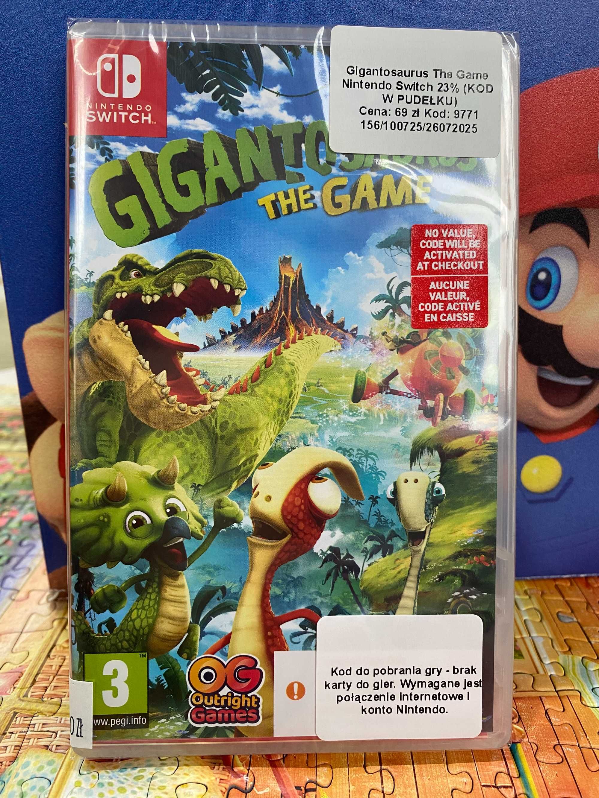 Gigantosaurus The Game Nintendo Switch Sklep Iława (kod w pudełku)