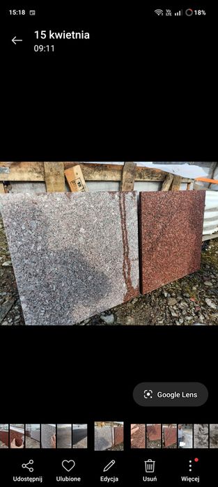 płytki granitowe płomieniowane płytka granit czerwone Imperial Red