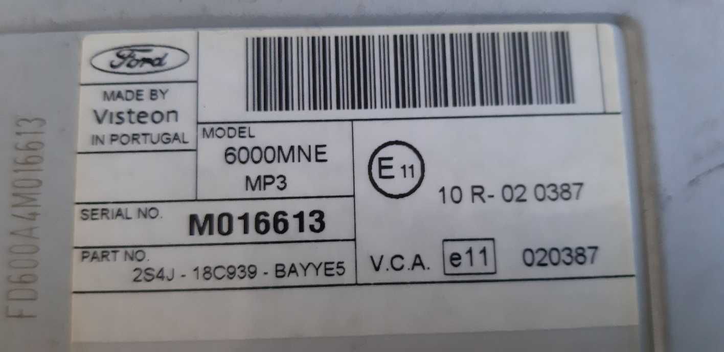 M016613 - Rádio para Ford