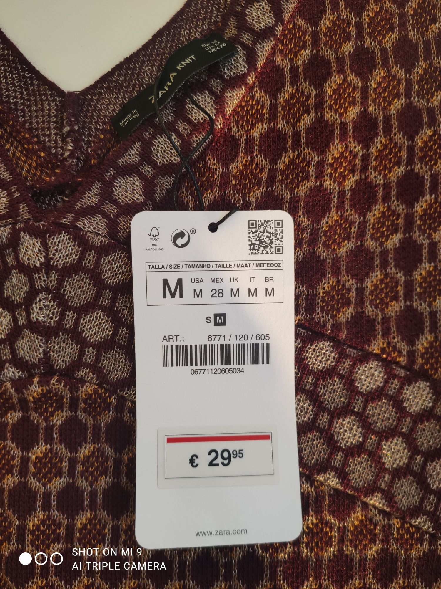 Vestido Zara Knit Collection M