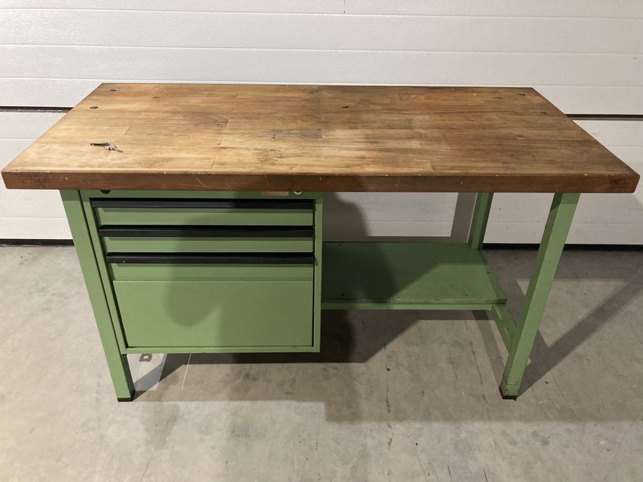 Stół warsztatowy z sufladami 150/70 cm blat 5 cm mocny z de