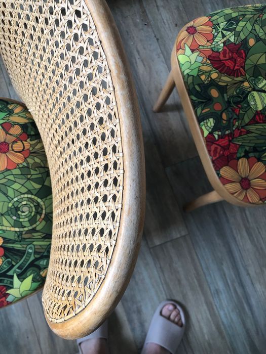 Krzesła ratan gięte tapicerowane