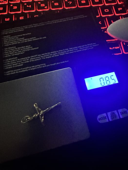 Złoty łańcuszek z krzyżykiem 585 złoto 14k okazyjna cena