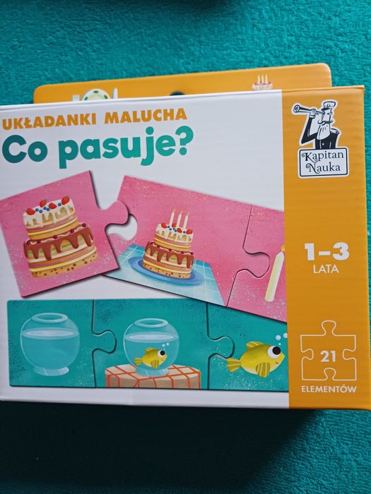 Układanki malucha. Co pasuje? Kapitam nauka