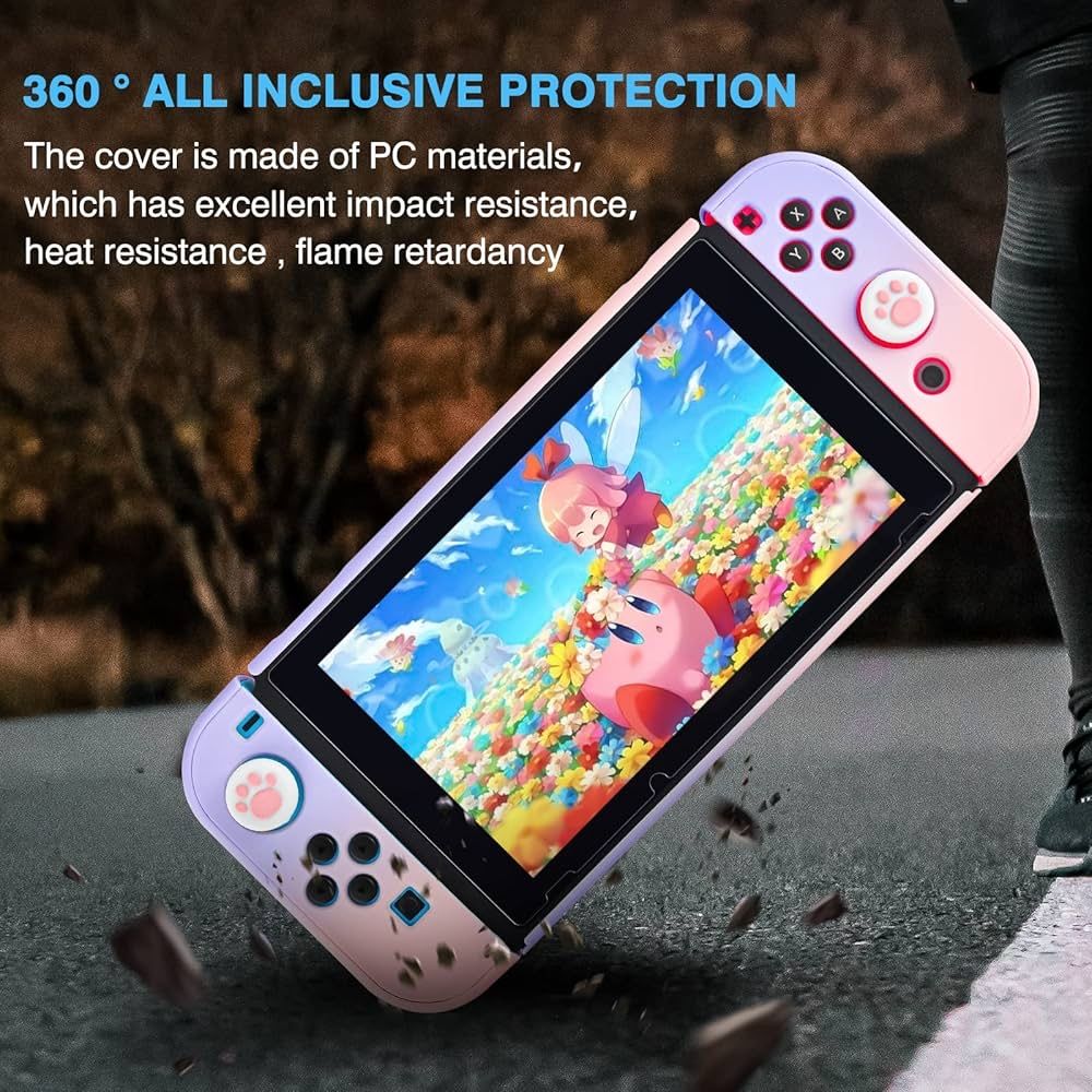 Etui case ochronne do nintendo switch dlseego z 2 szkłami hartowanymi