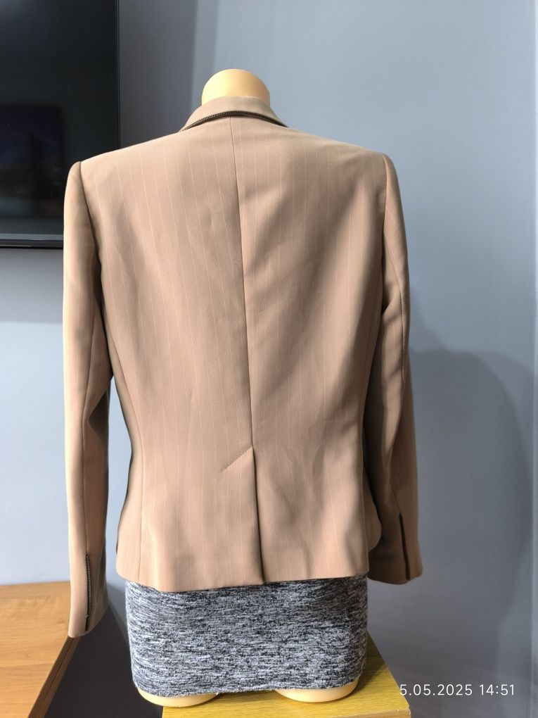 Marynarka 12 L 14 xl żakiet blezer camel krótki elegancki codzienny