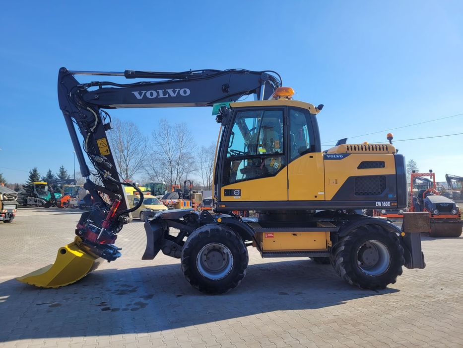 Volvo EW 160 D  Koparka Kołowa, Rototilt Rotator Indexator, Pług, Podpory
