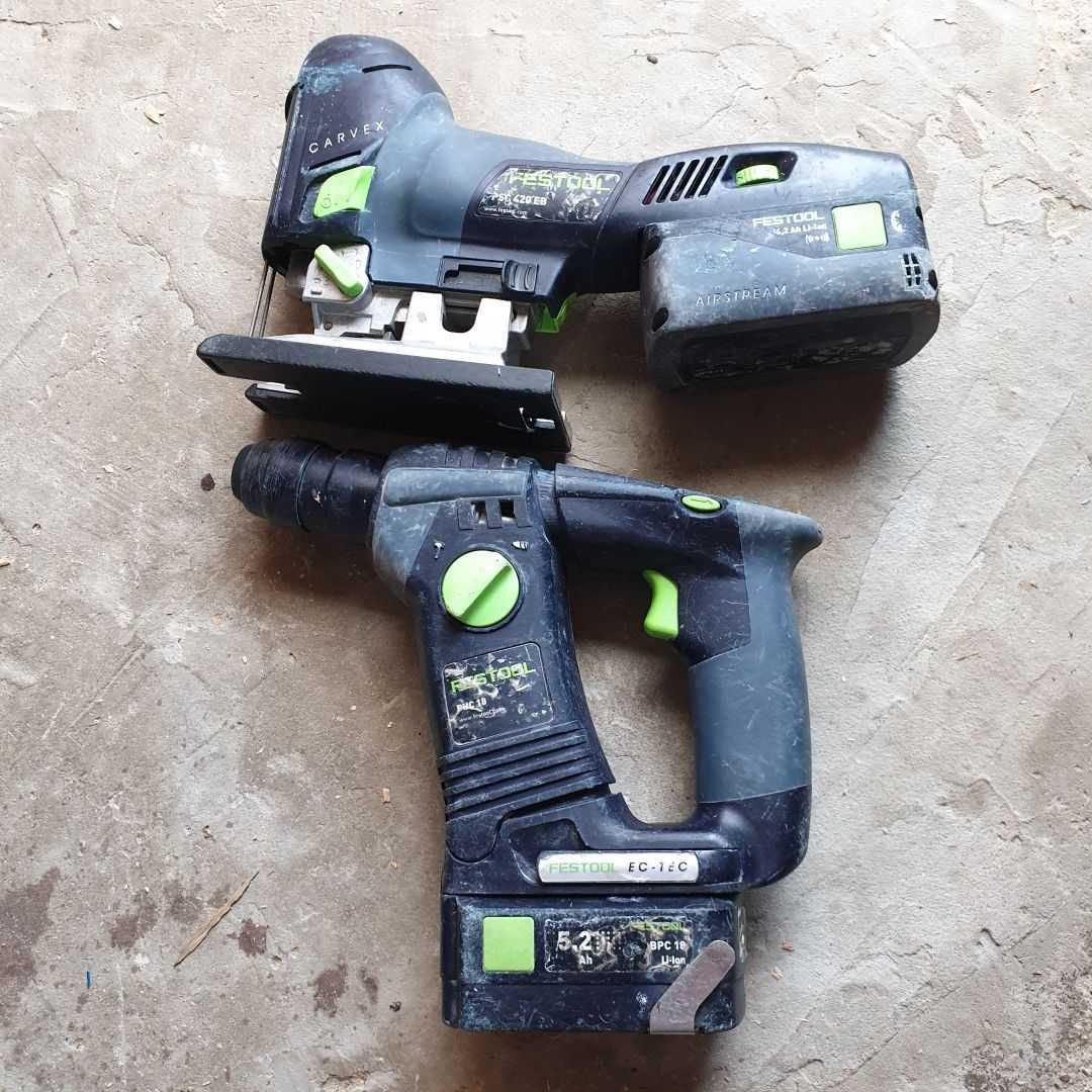 Zestaw Festool PSC420ec wyrzynarka i BHC 18 młotowiertarka