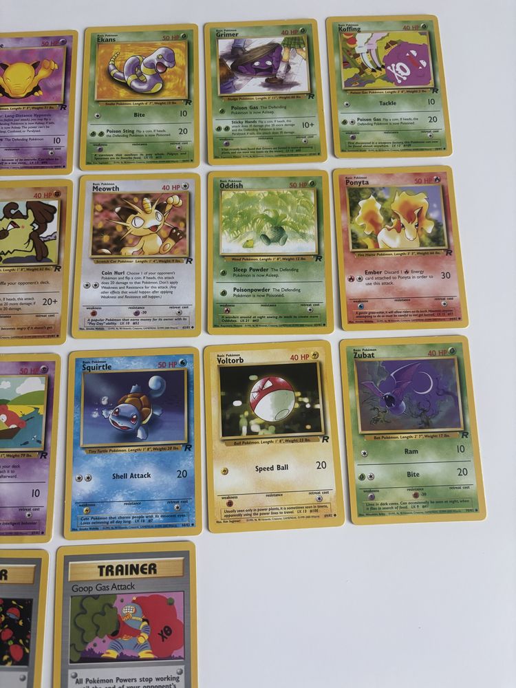 Cartas Pokemon Team Rocket
