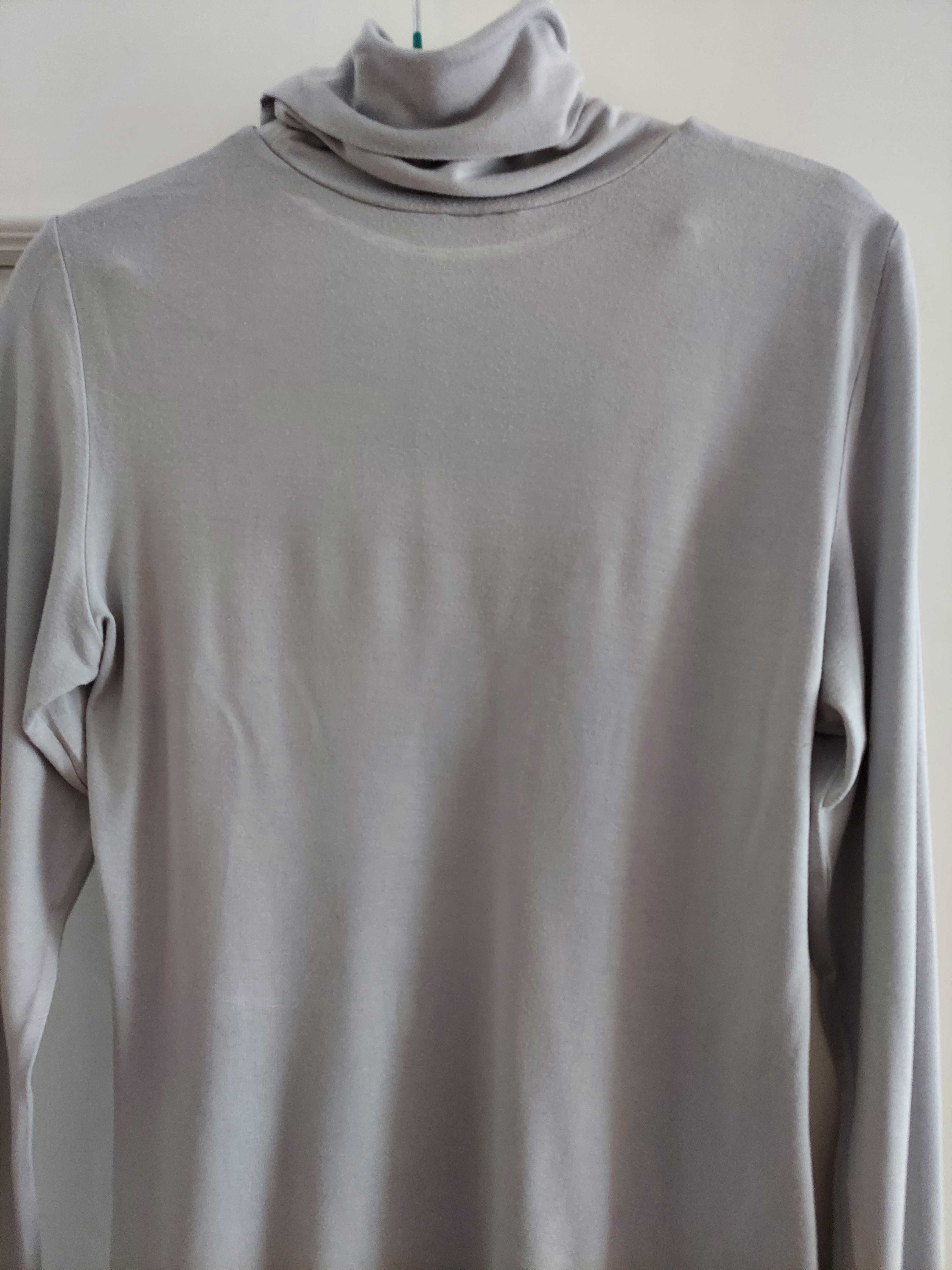 Sweter, bluzka,golf rozm 38 jasny szary,trykot H&M