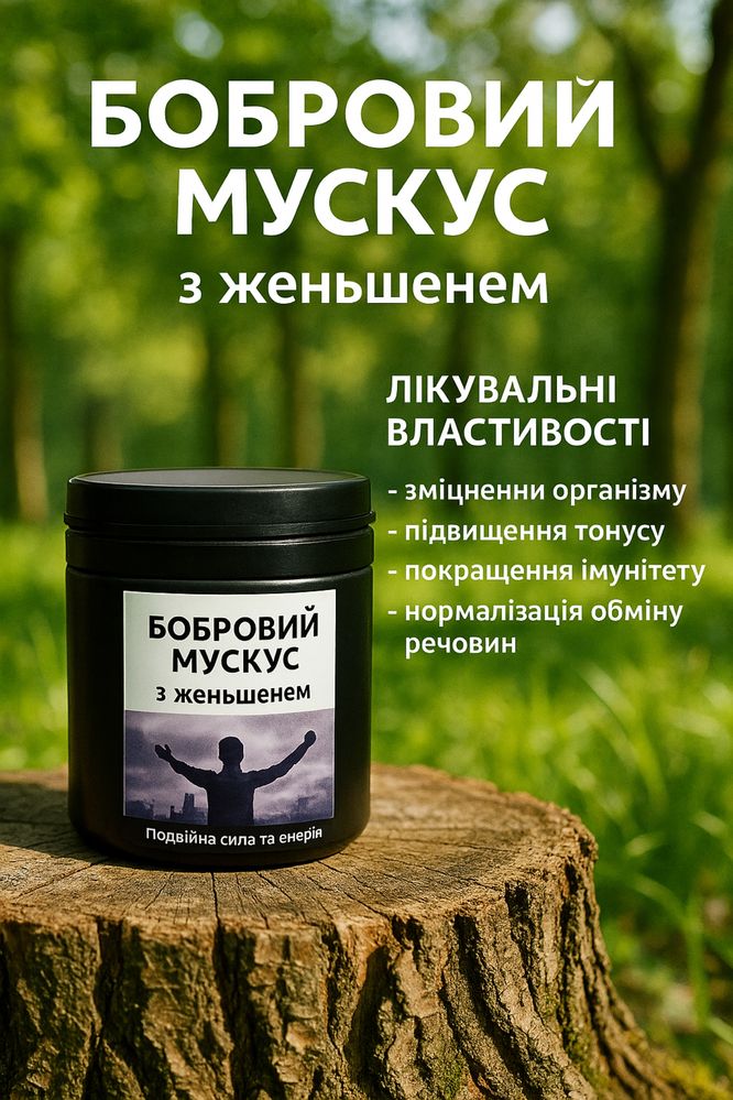 Мускус з женьшенем в капсулах 60 кап