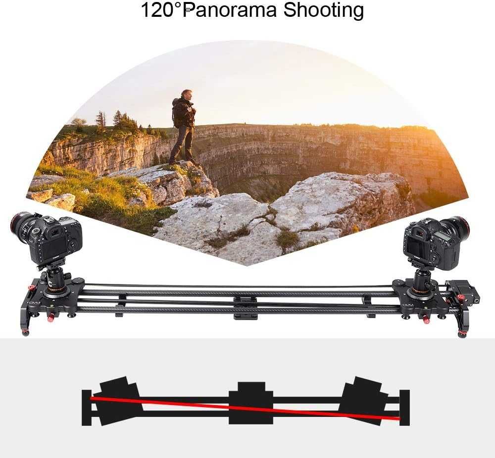 GVM Camera Slider Track Dolly Slider Rail System 120cm