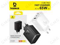 Зарядний пристрій BASEUS 65W GaN5 Cube Pro Charger 2C+U (CCXFK65CE)