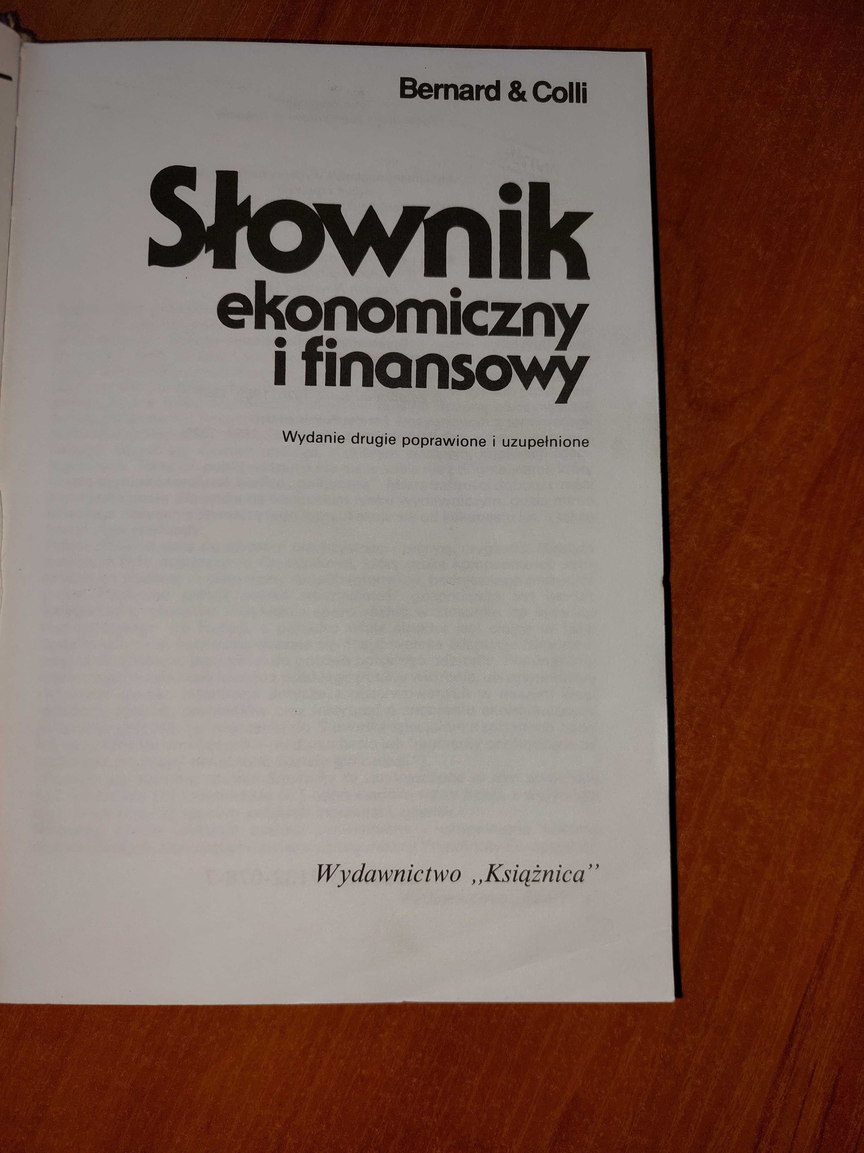 Słownik Ekonomiczny i Finansowy Wydawnictwo "Książnica" 1994,1995