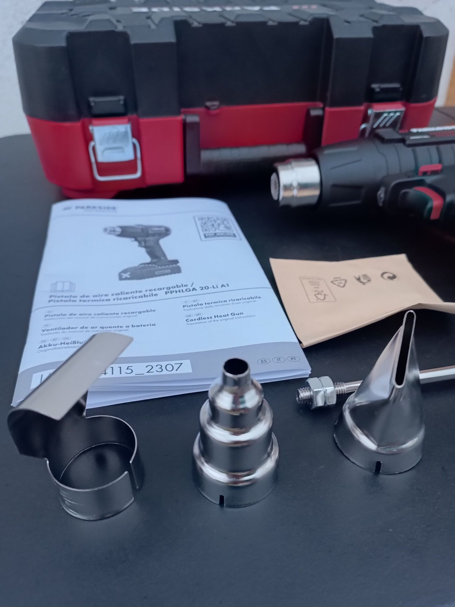 Pistola de ar quente PARKSIDE PHLGA 20-Li B1