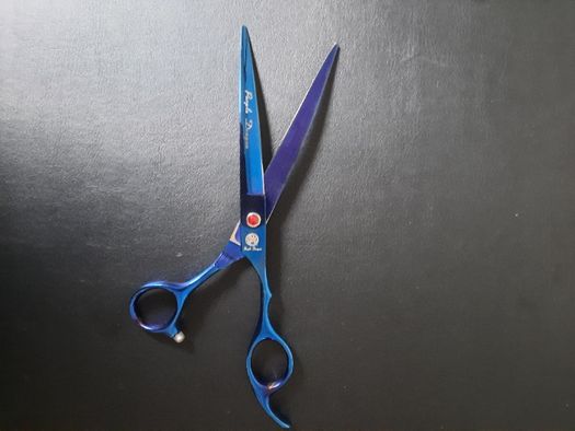 Nowe nożyczki fryzjerskie groomerskie 7 cali , 4 szt w komplecie