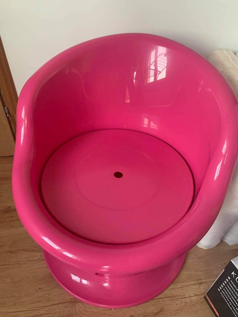 Popptorp różowy fotel ikea