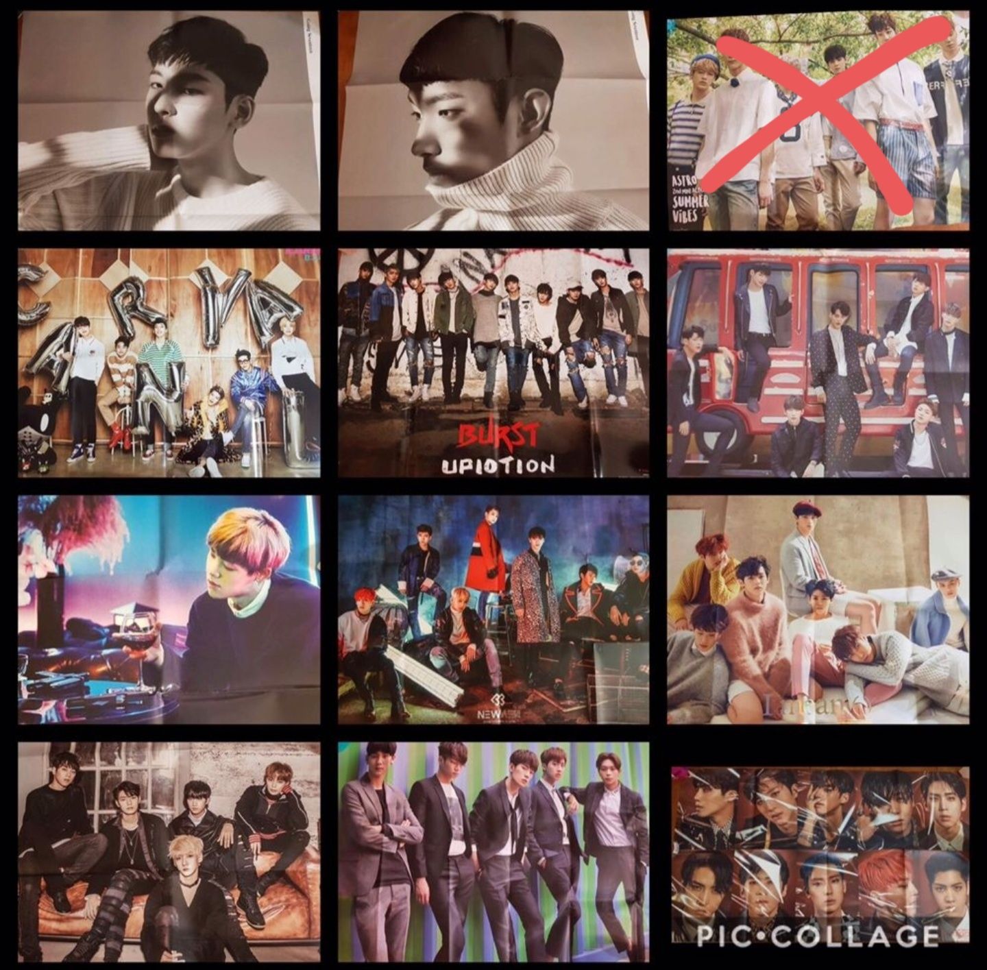 Kpop Posters (Seventeen Astro Up10tion KNK BTOB Pentagon B.A.P Victon)