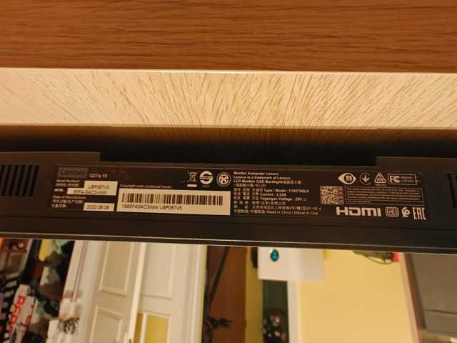 Monitor LED Lenovo Q27Q-10 27 " 2560 x 1440 px IPS 75hz
