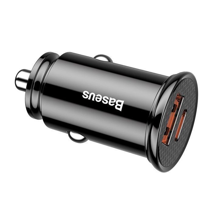 Baseus inteligentna ładowarka samochodowa USB QC 4.0 USB-C PD 3.0 SCP