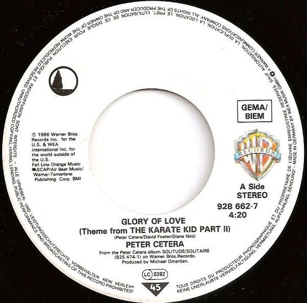 Vinil antigo Karate kid -Peter Cetera