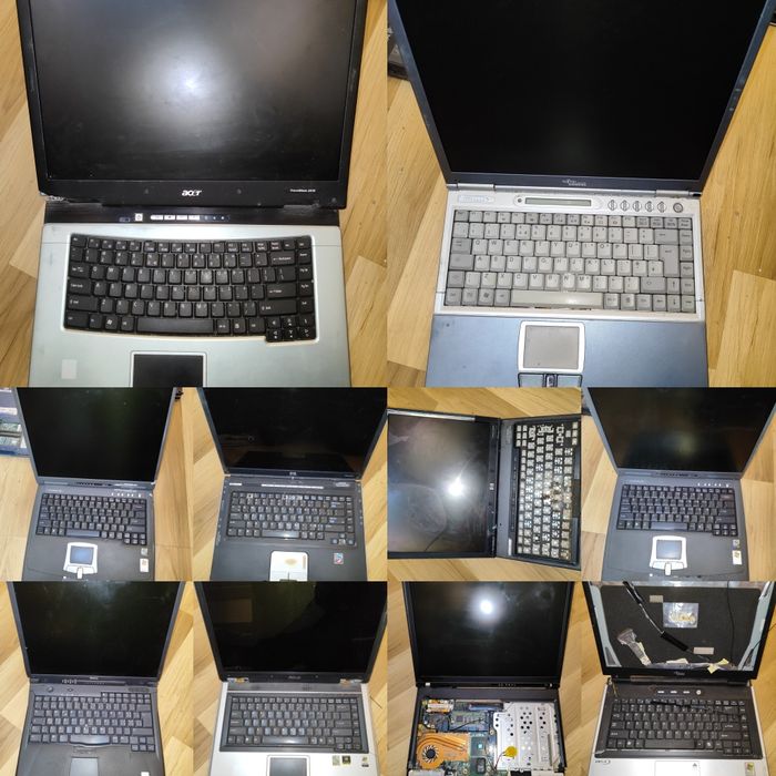 Stare uszkodzone laptopy