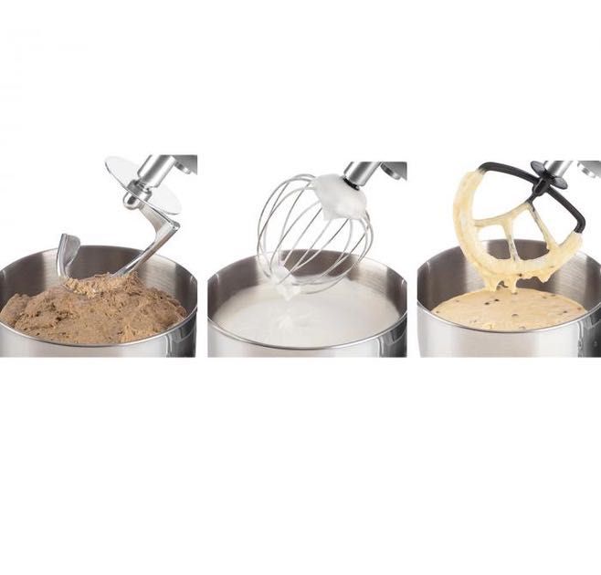 Тестомес миксер Bella Argentea 2000вт (серебристый) Германия