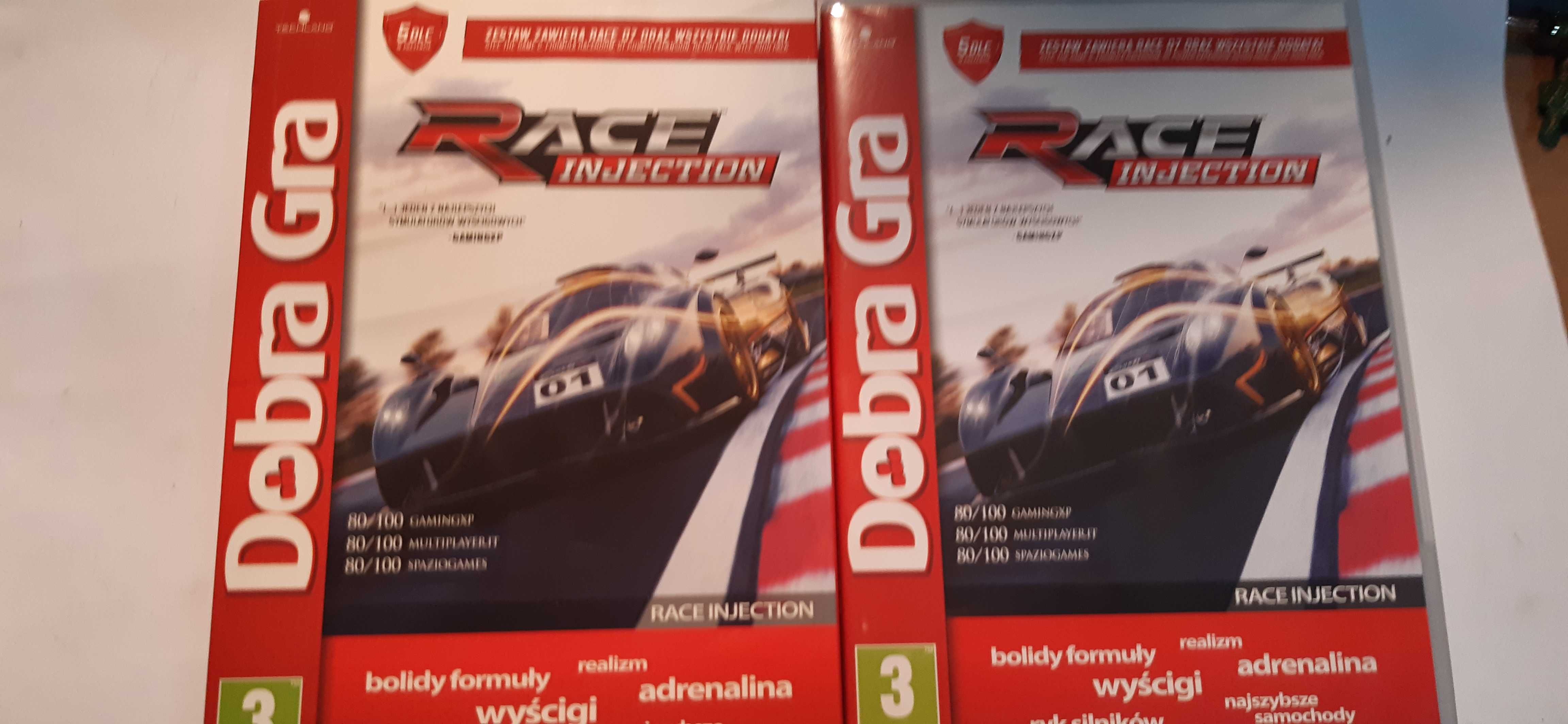 retro gra dobra gra wyścigi race injection