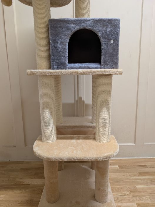 La Digue III Drapak Dla Kota Beżowy 69x69x163cm Uszkodzony DUŻY