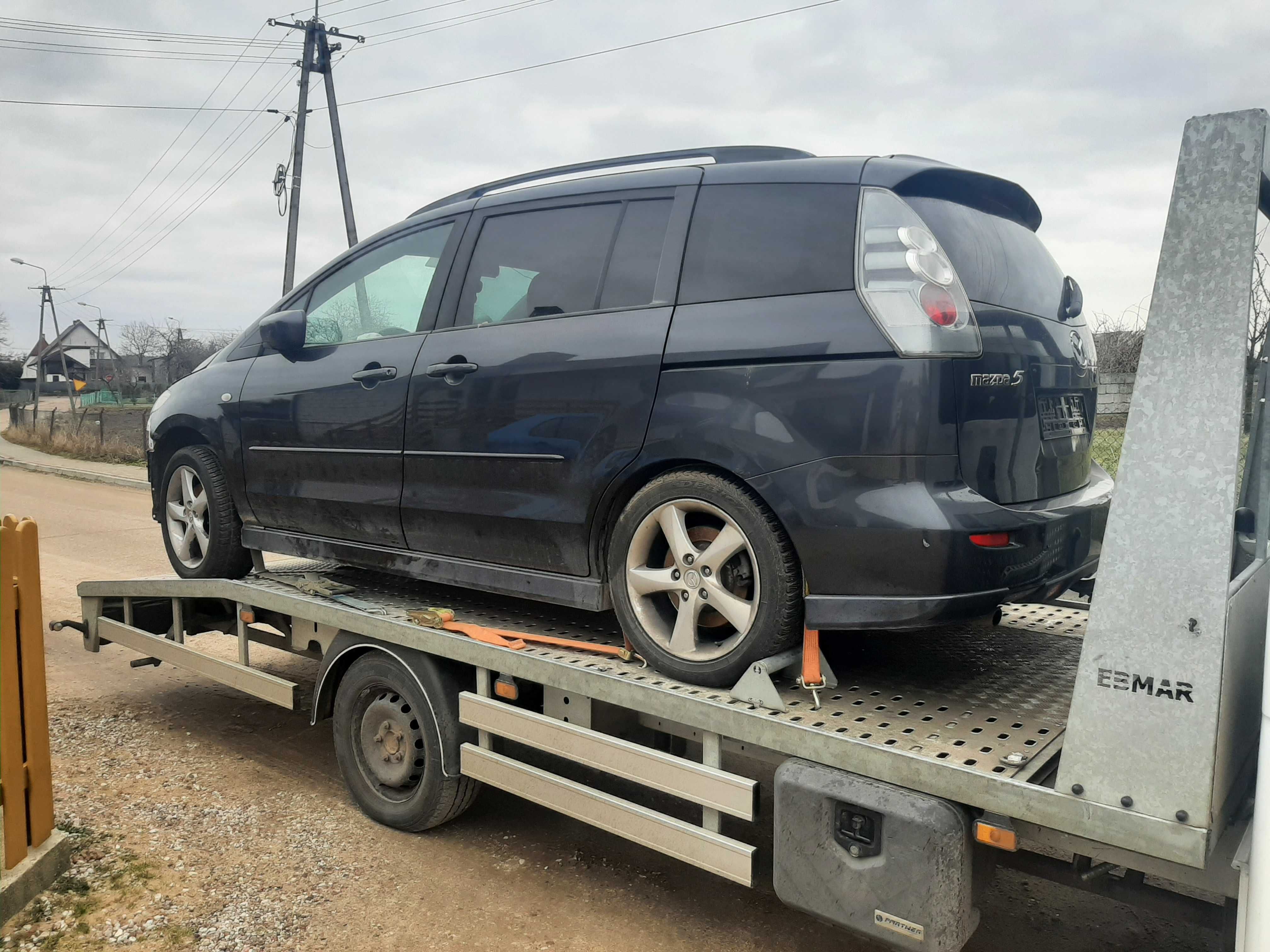 Mazda 5 28b maska blotnik drzwi zderzak klapa