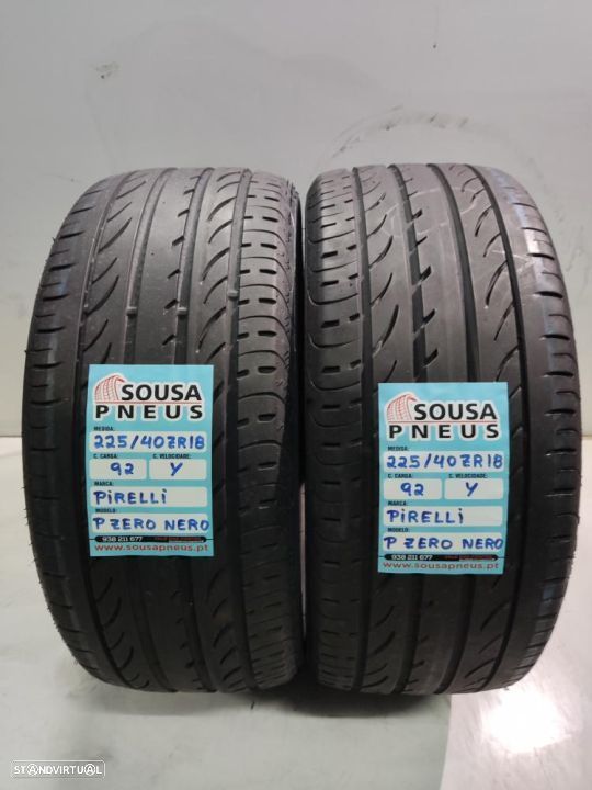 2 pneus semi novos 225-40r18 pirelli - oferta dos portes 130 EUROS