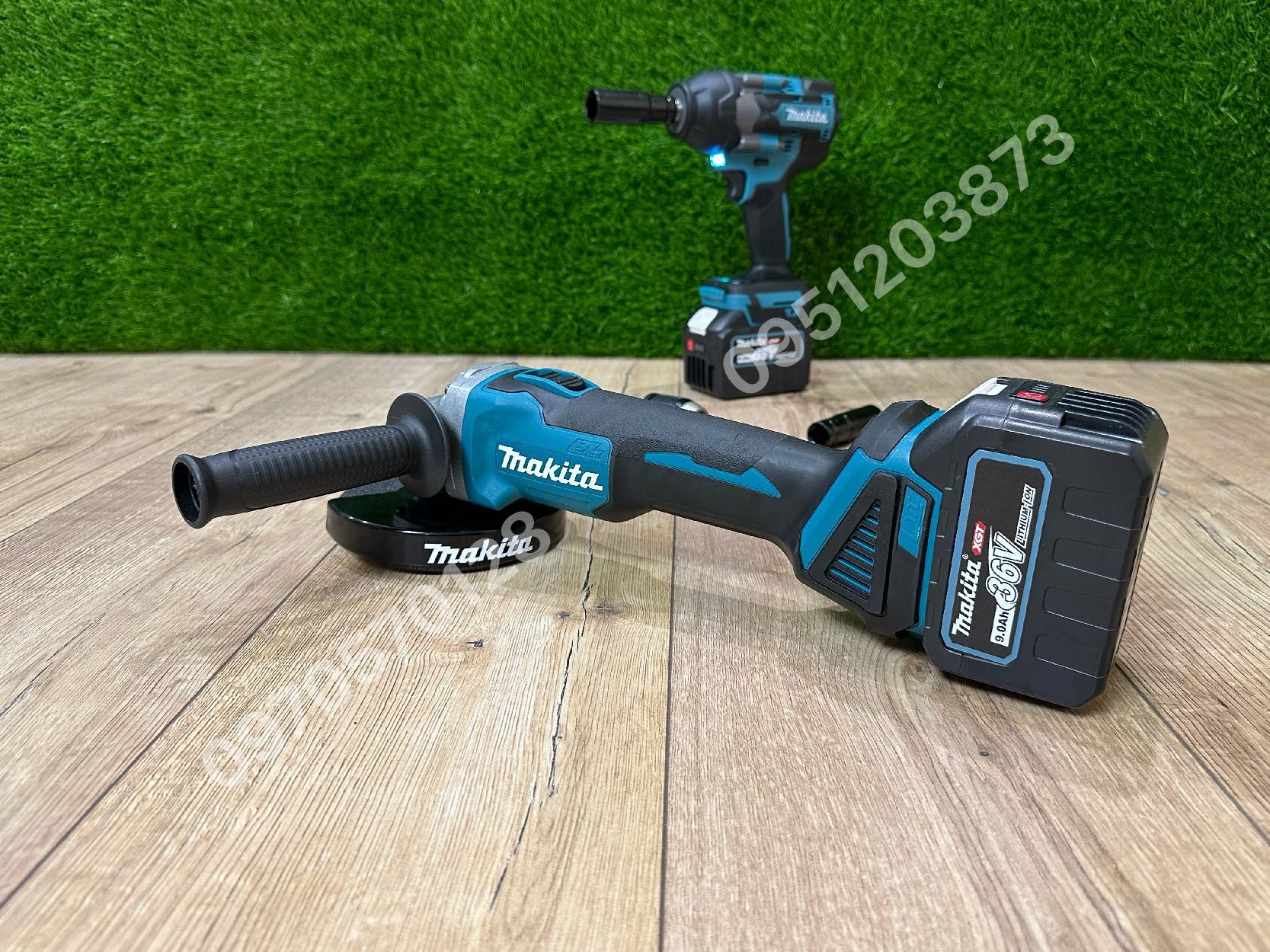 Набор аккумуляторный Makita Болгарка DGA504BL Гайковерт DTW850BL 36V9A
