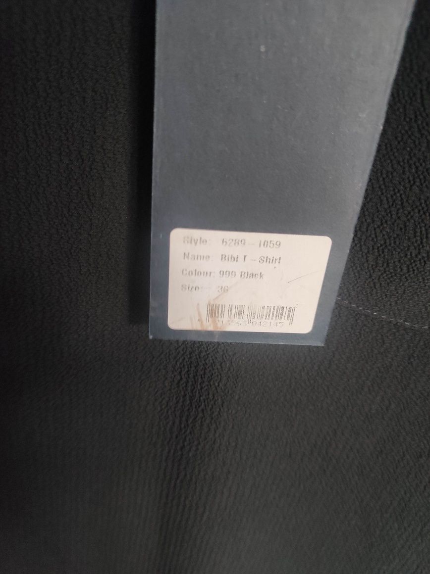 Bluzka t-shirt Luxzuz 36 czarna krótki rękawek