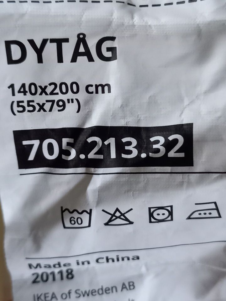 100 % льон ІКЕА DYTÅG простирадло на резинці