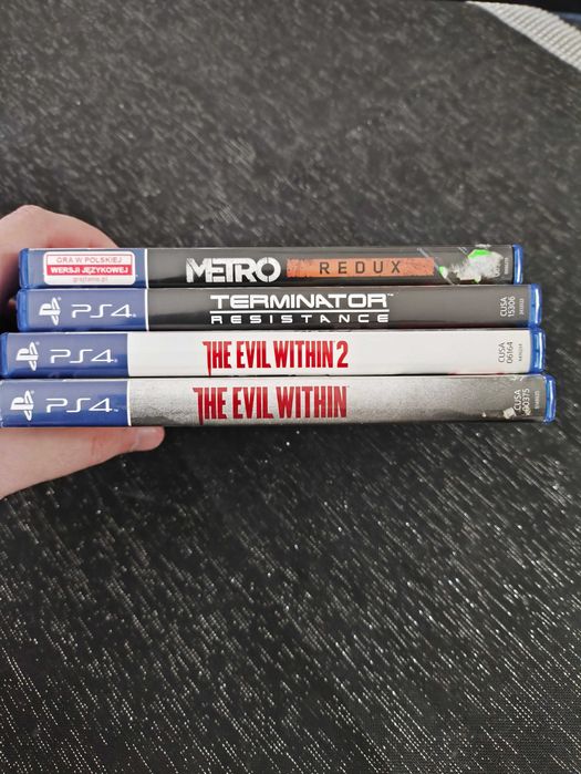 Paczka PS4 - The Evil Within 1/2, Metro Redux, Terminator Resistance