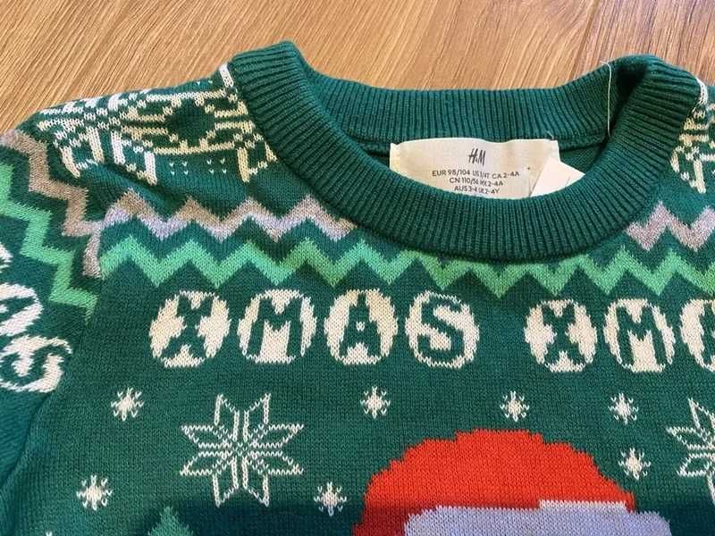 Sweterek świąteczny , rozmiar 98/104