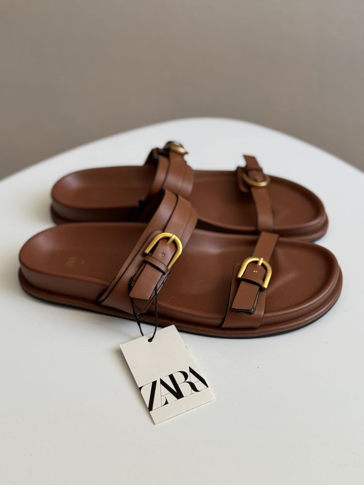 Трендові шльопанці Zara 39 розмір