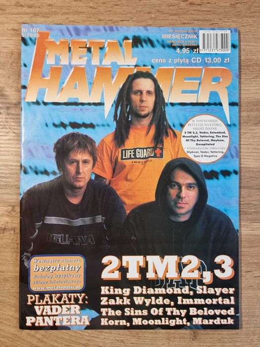 UNIKAT! Metal Hammer 107 5/2000 - 2TM2,3, Plakaty: Vader, Pantera