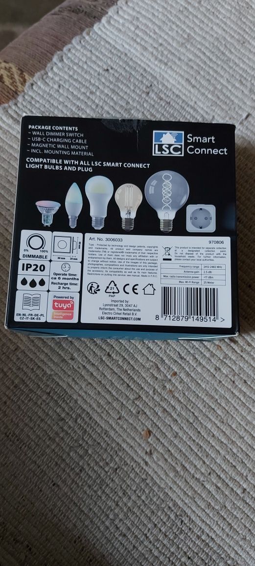 Inteligentny ściemniacz LSC Smart Dimmer Switch