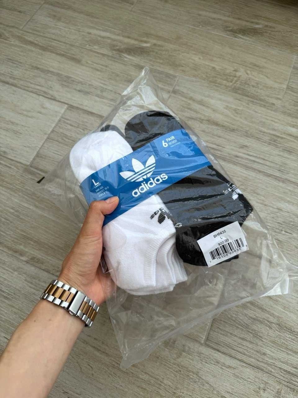 США! Шкарпетки Adidas Trefoil No-Show BH6435 1 уп/6 пар Оригінал 39-45