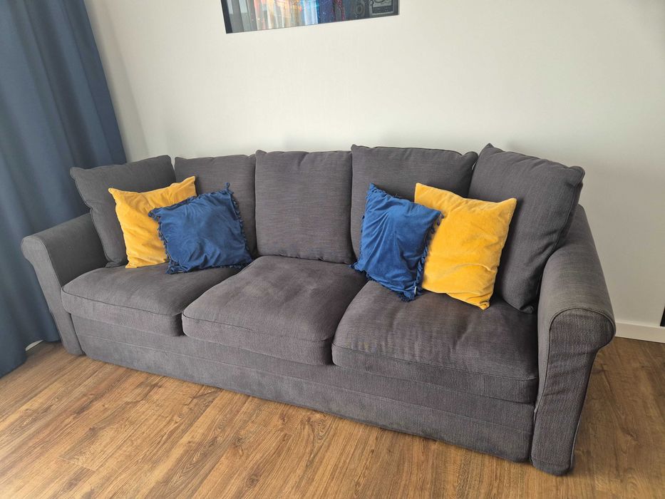 Sofa 3 osobowa IKEA GRONLID ciemnoszara. Stan Idealny !