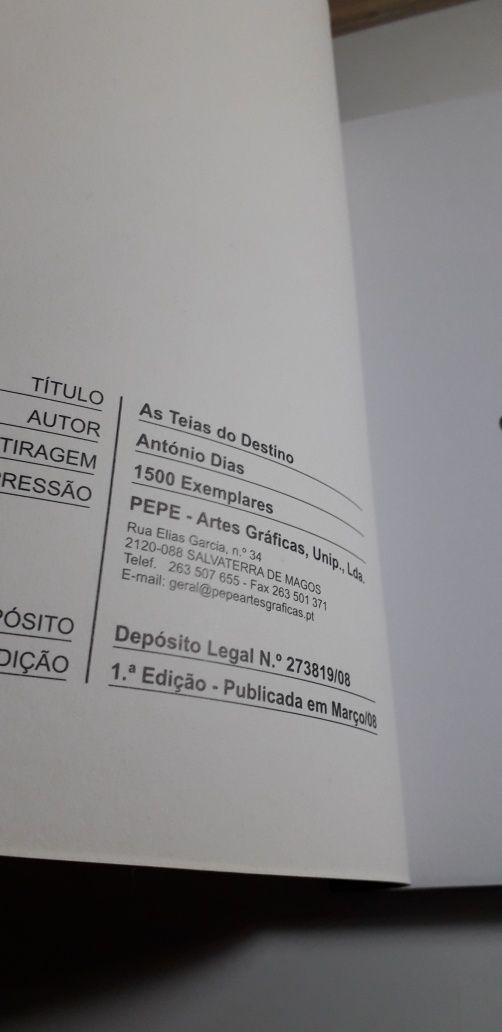 As Teias do Destino - António Dias (2008)