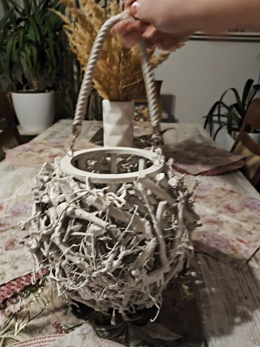 Ozdoba wisząca z drewna świąteczna