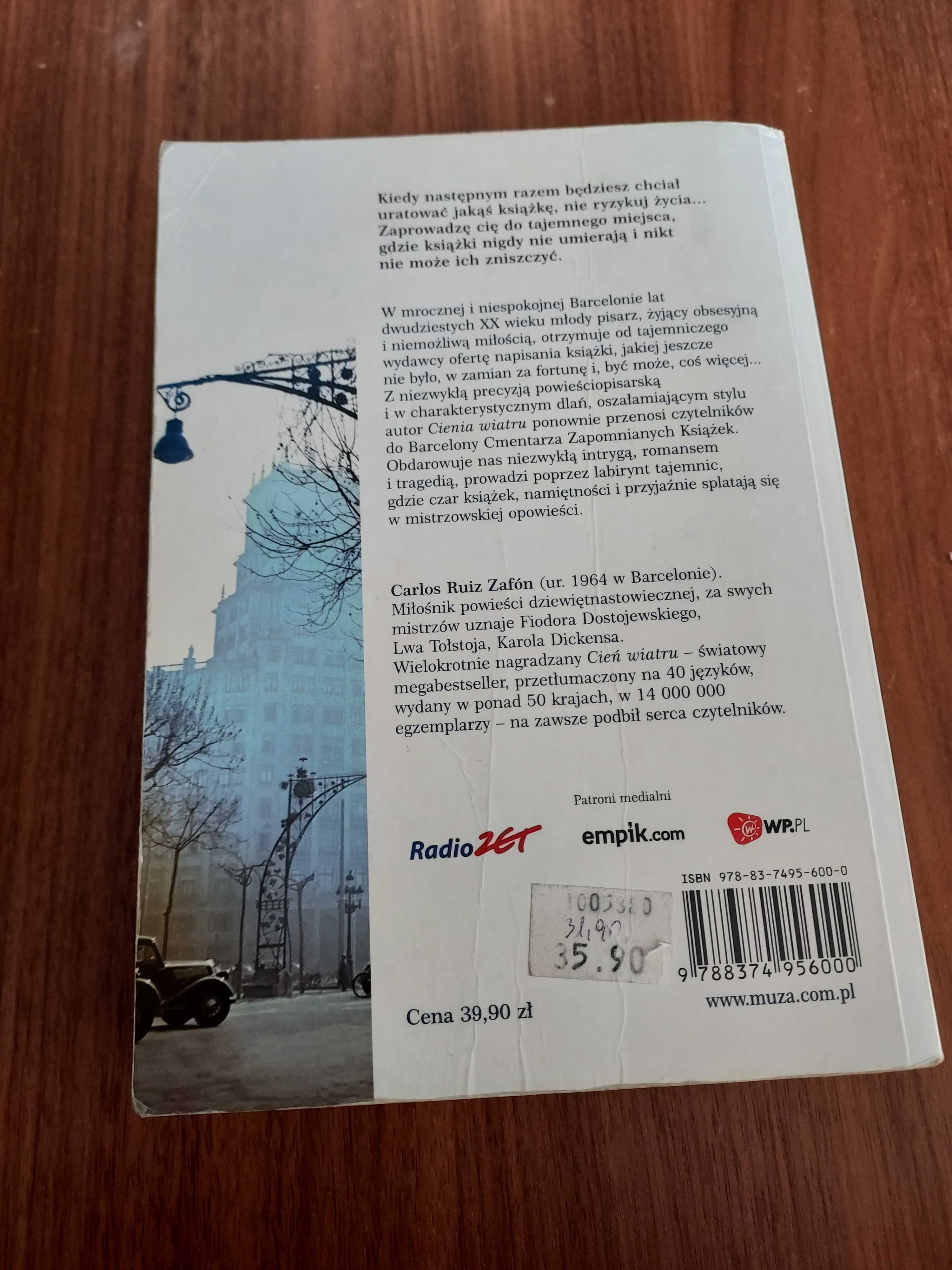 Gra Anioła Carlos Ruiz Zafõn