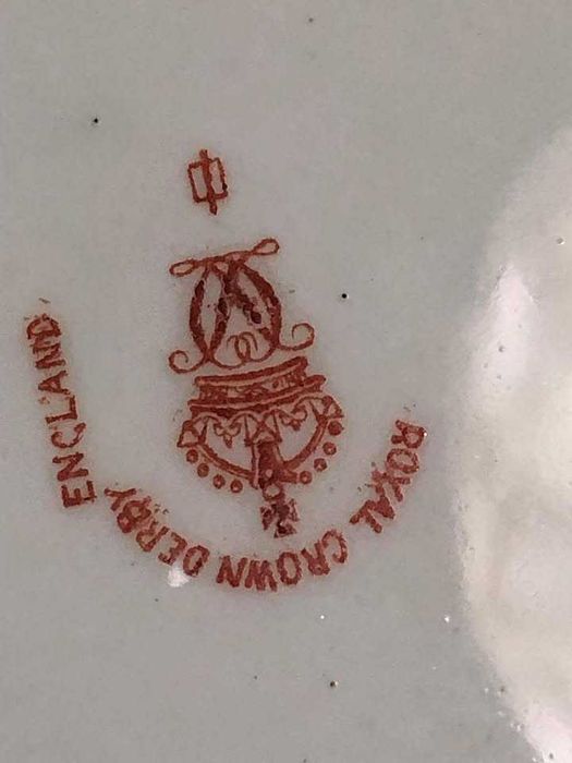 Prato raso Royal Crown Derby England Porcelana King´s Pattern - 1914