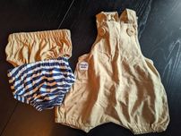 Ogrodniczki letnie+bloomersy Honsiu Misiu